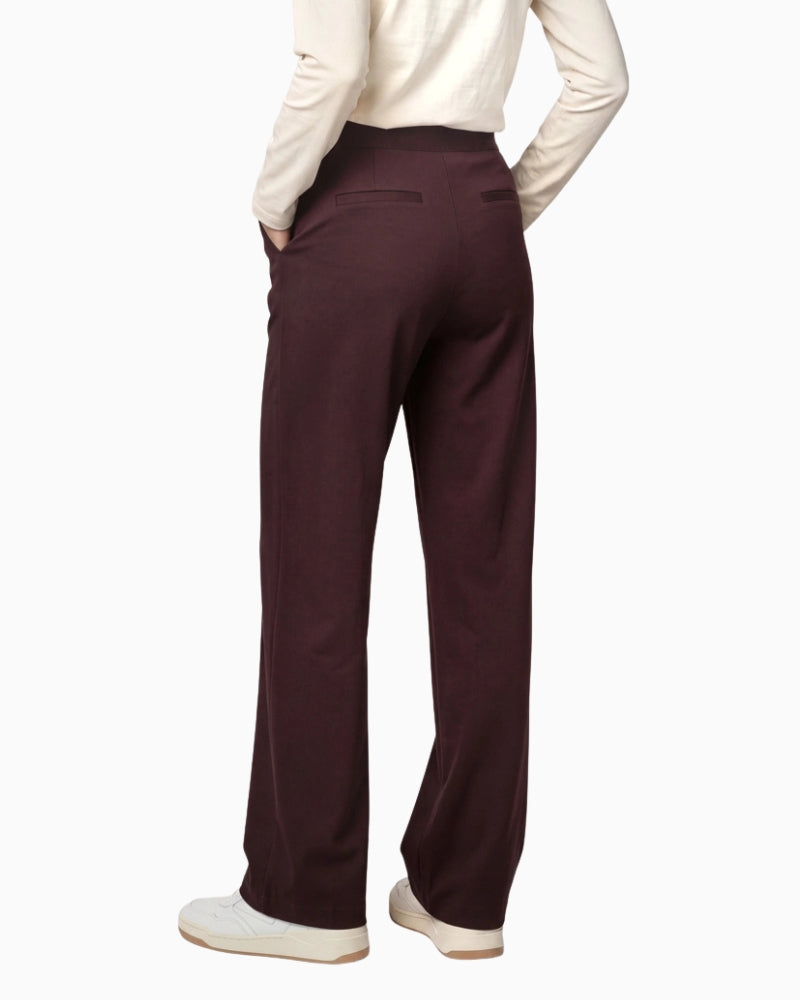 Monari Pull On Trousers in dark brown back view