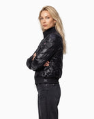 Monari Quilted Neoprene Puffer Jacket side view