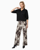 Monari Rhinestone Sweatshirt in black styled view