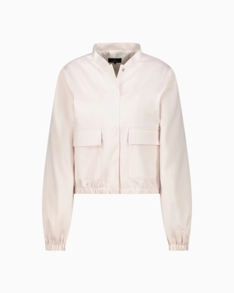 Monari Satin Cargo Jacket flat lay front view – Áines Boutique