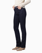 Monari Straight-Leg Jeans in dark denim side view