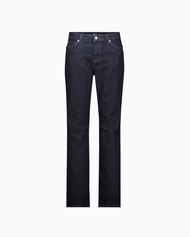Monari Straight-Leg Jeans in dark denim straight-leg detail
