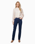 Monari Straight-Leg Jeans in denim styled view