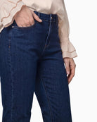 Monari Straight-Leg Jeans in denim waist detail
