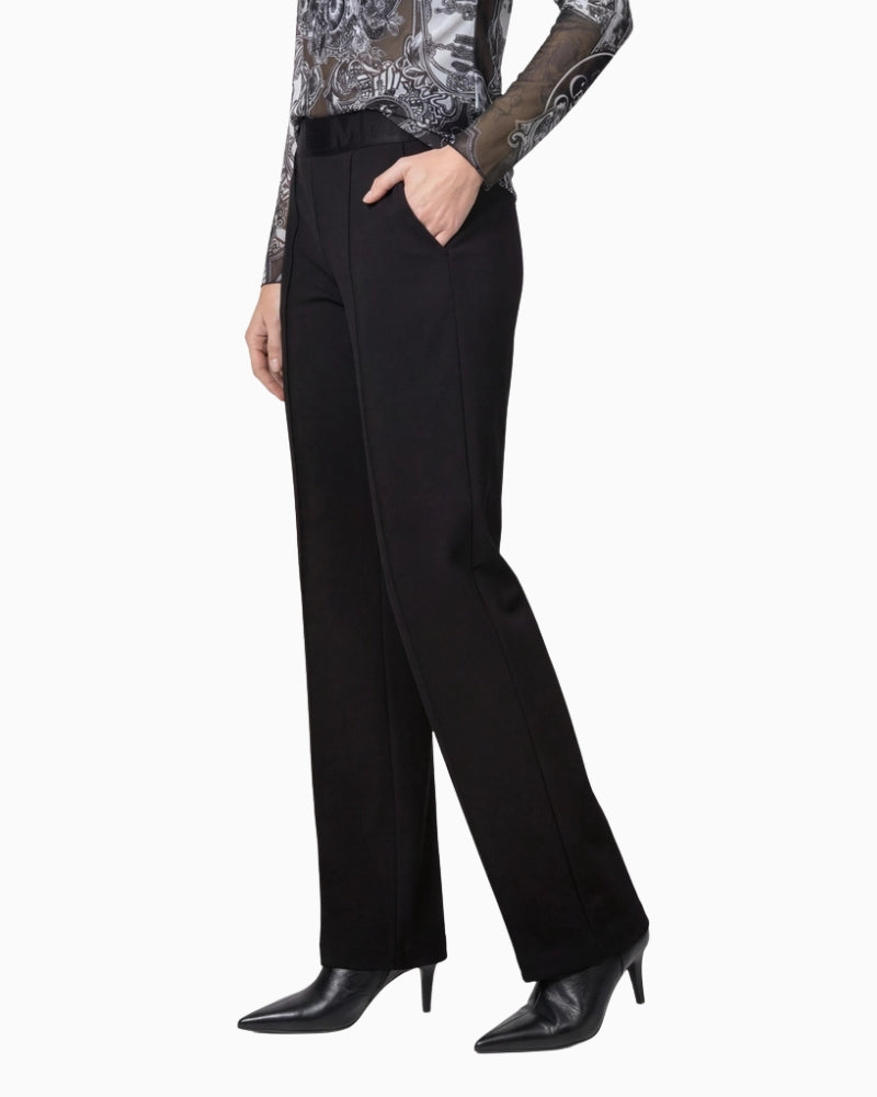 Monari Straight Fit Jogger Trousers in black side view