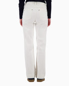 Monari Straight Jean in off white back view