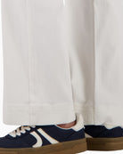 Monari Straight Jean in off white hem detail