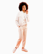 Woman wearing Monari Sweatpants With Drawstring full length – Áines