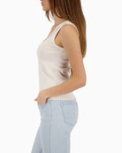 Monari Top With Embellished Collar side view – Áines Boutique