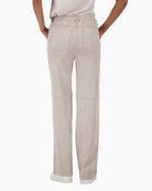 Back view highlighting patch pockets and flattering fit