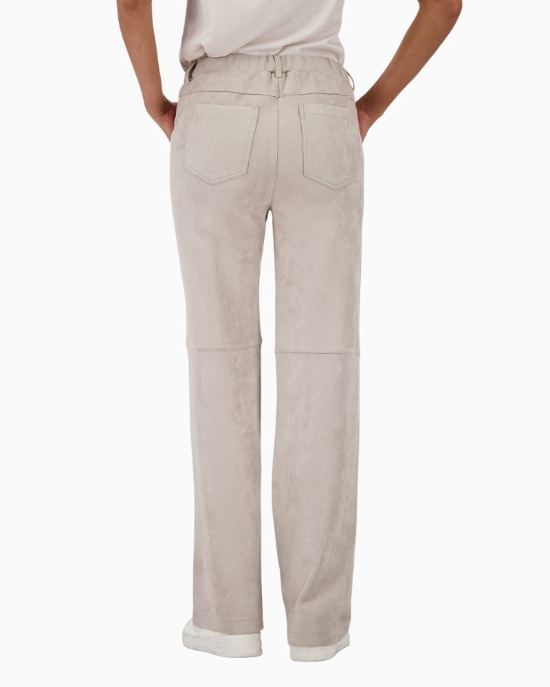 Back view highlighting patch pockets and flattering fit