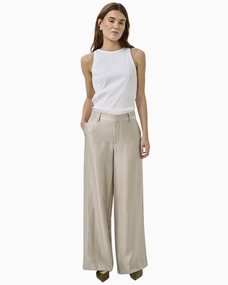 Moonstruck trousers outfit view with white top