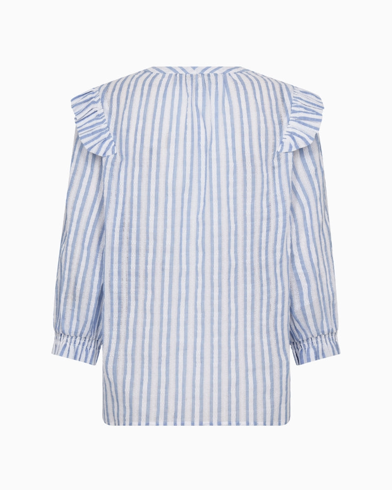 Mos Mosh Debby Stripe Shirt back view cotton fabric | Áines Boutique