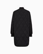 Back angle of Mos Mosh quilted jacket showing sleek fit and lightweight shape