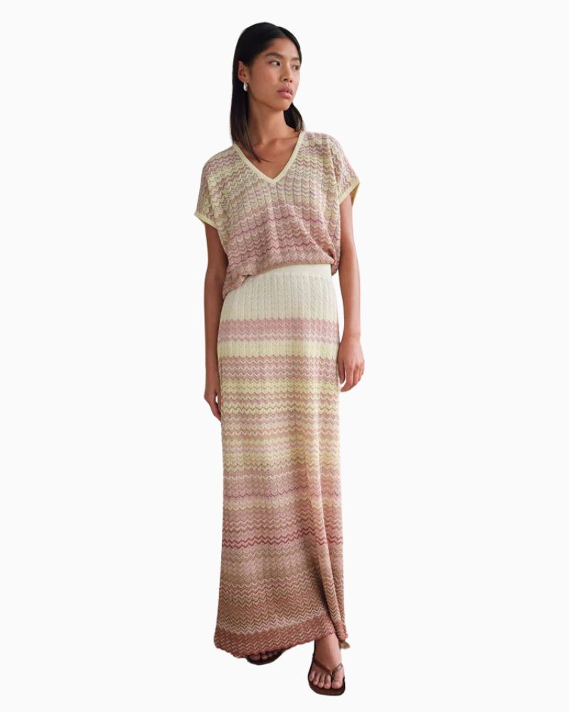 Mos Mosh - Hopi Zig Zag Knit Skirt 