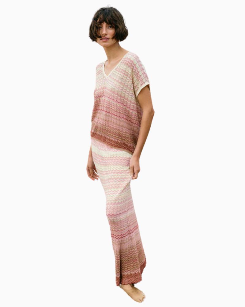 Mos Mosh - Hopi Zig Zag Knit Skirt 