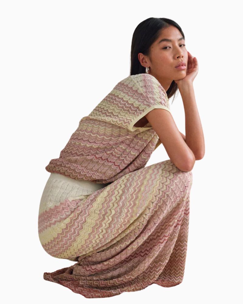 Mos Mosh - Hopi Zig Zag Knit Skirt 