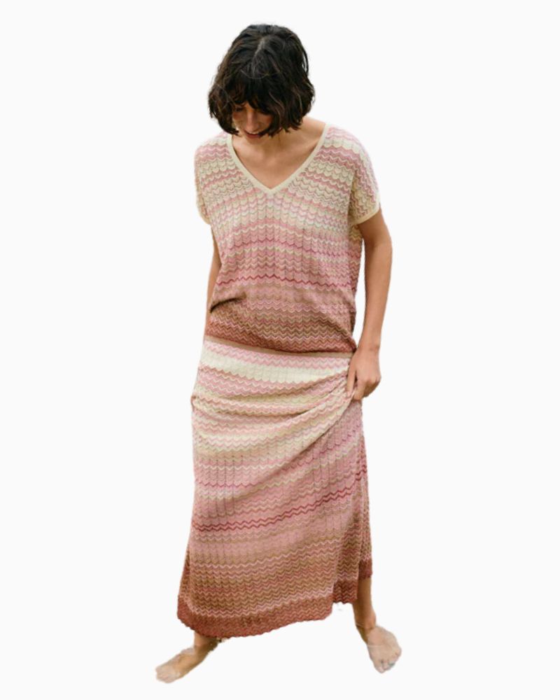 Mos Mosh - Hopi Zig Zag Knit Skirt 