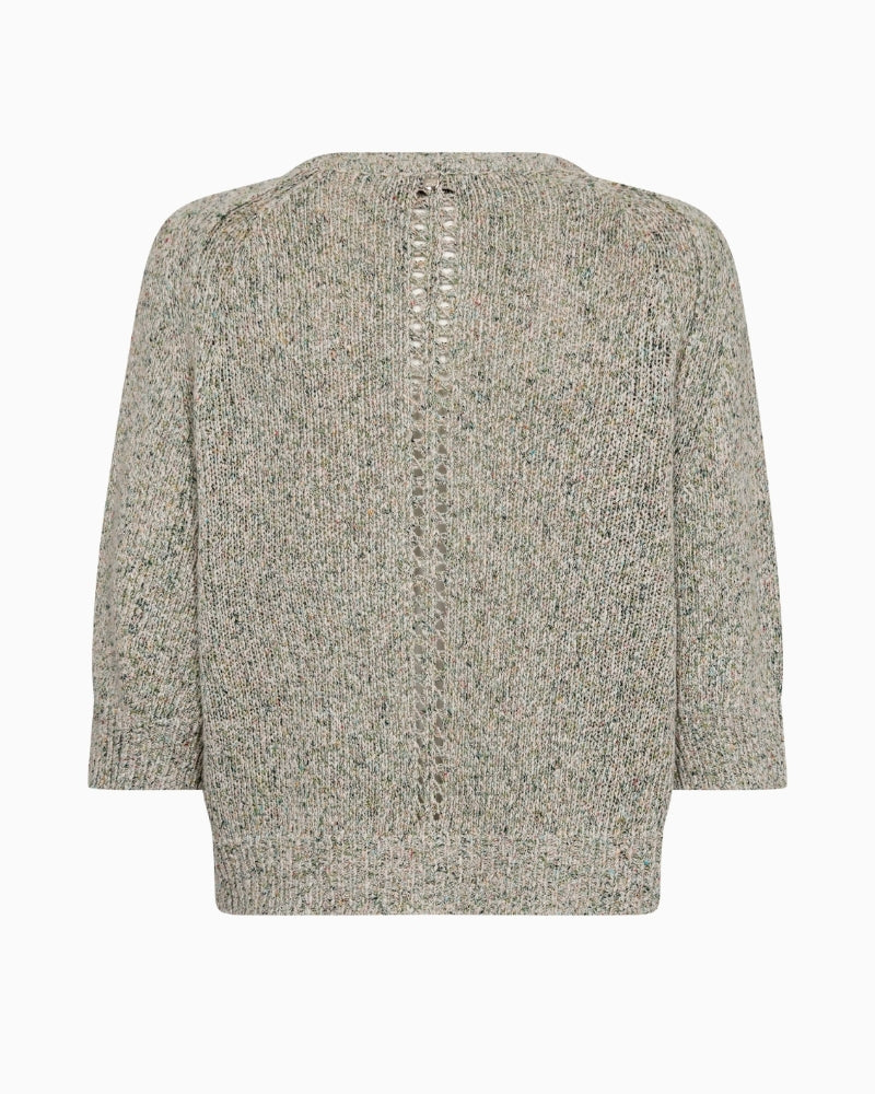 Mos Mosh Lizet Camelot Knit Cardigan back view | Áines Boutique