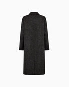 Back view of Lucca Barkley wool coat by Mos Mosh in mélange pattern