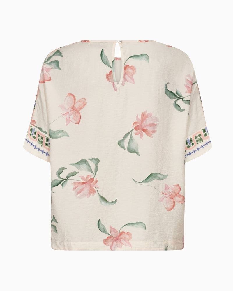 Mos Mosh Palma Big Orchid Blouse back view | Áines Boutique