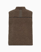 Back view of Rowe Teddy Waistcoat showing dipped hem and tape detail