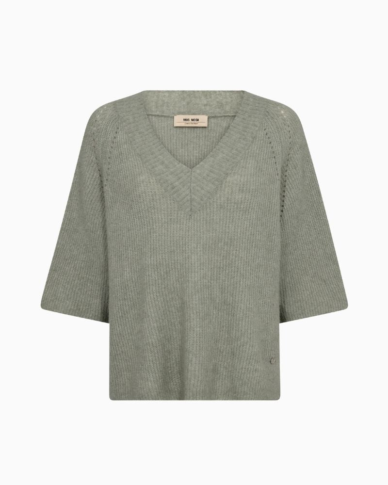 Mos Mosh - Taci  3/4 V-neck Knit 