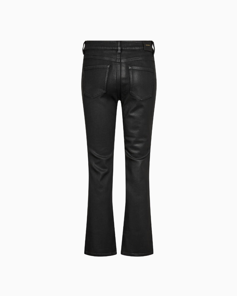 Mos Mosh Ashley Coated Pant in Black back view
