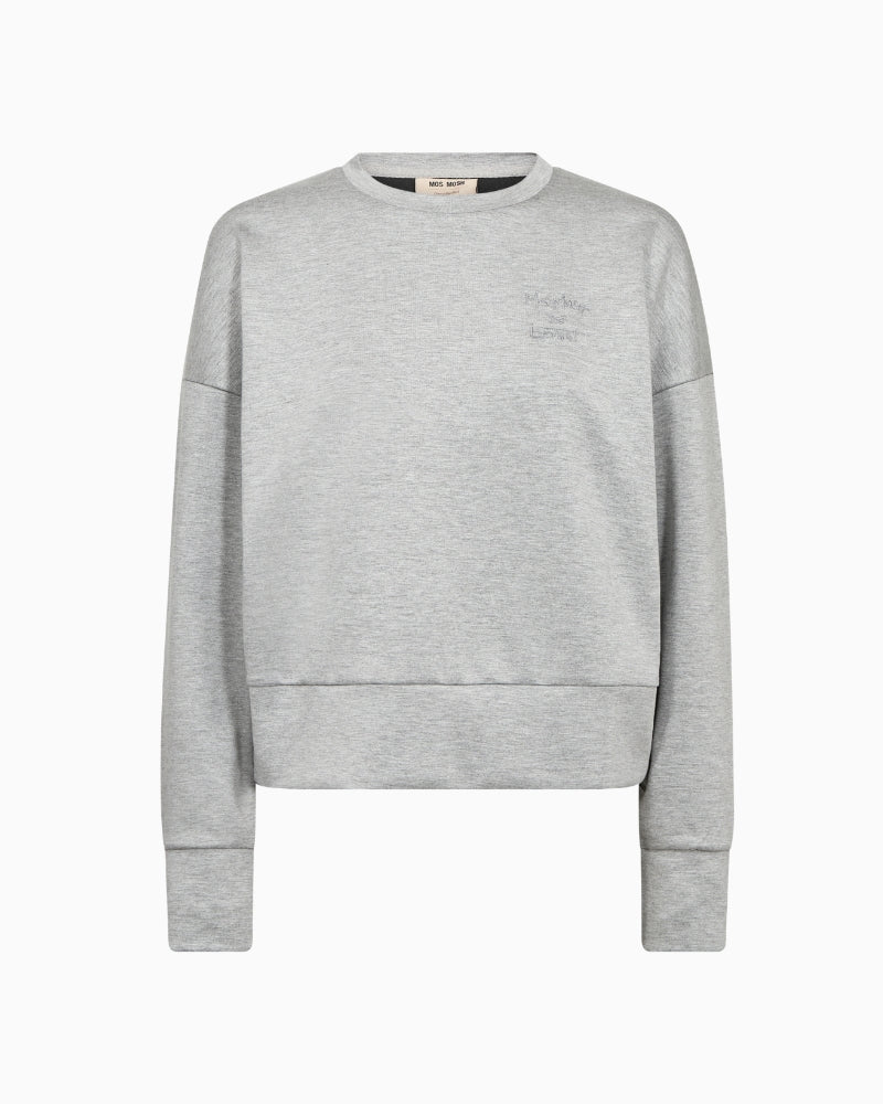 Mos Mosh Bernat Sweatshirt in Grey front view