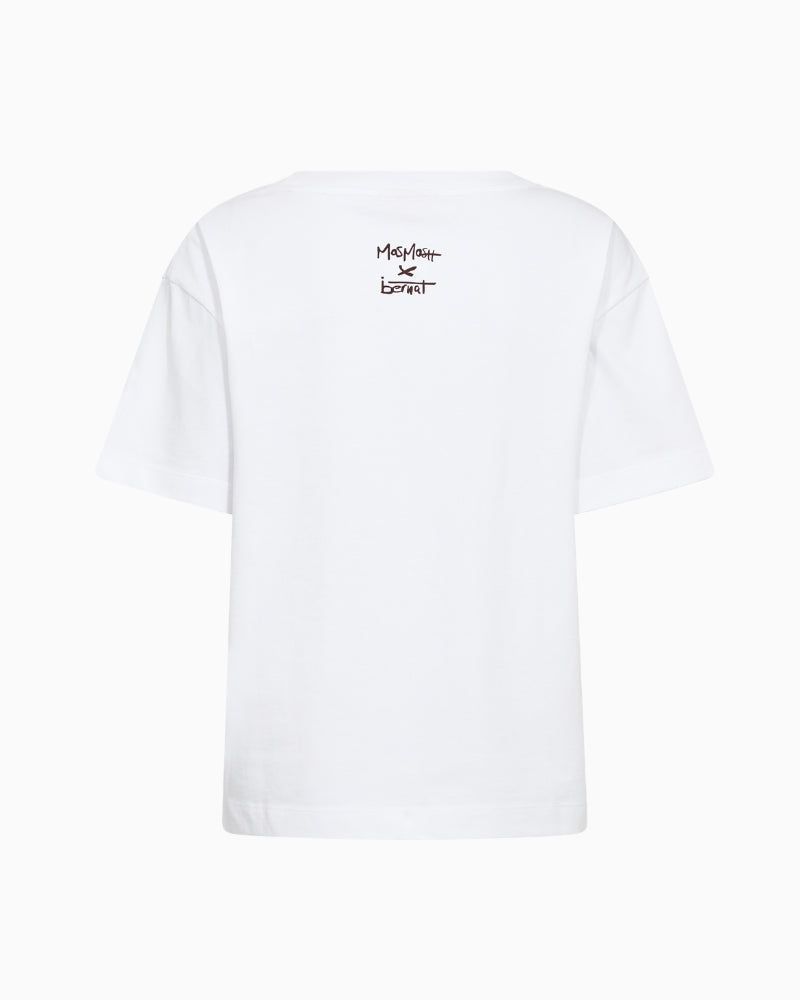 Mos Mosh Bernat Tee in White back view