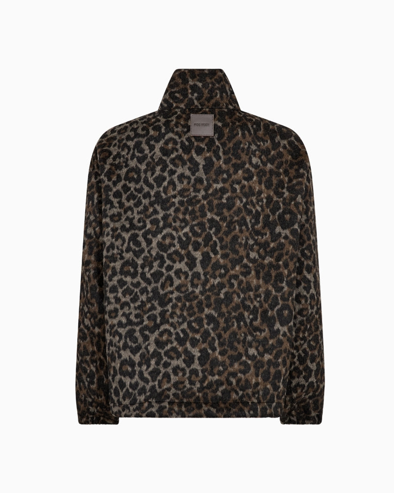 Mos Mosh Camille Leo Jacket in Leopard back view