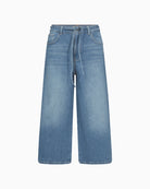 Mos Mosh Culotte Zack Jeans blue full outfit front view