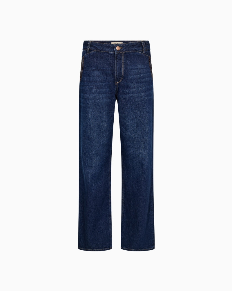 Mos Mosh Dara Emerd Jeans in Dark Denim front view