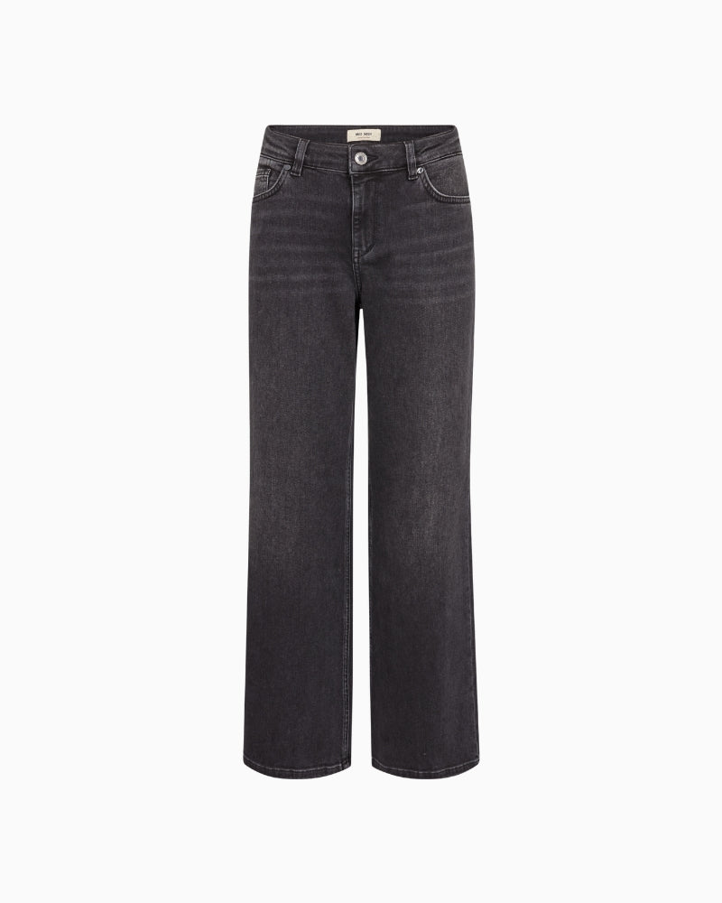 Mos Mosh Dara Hera Jeans in Dark Grey front view