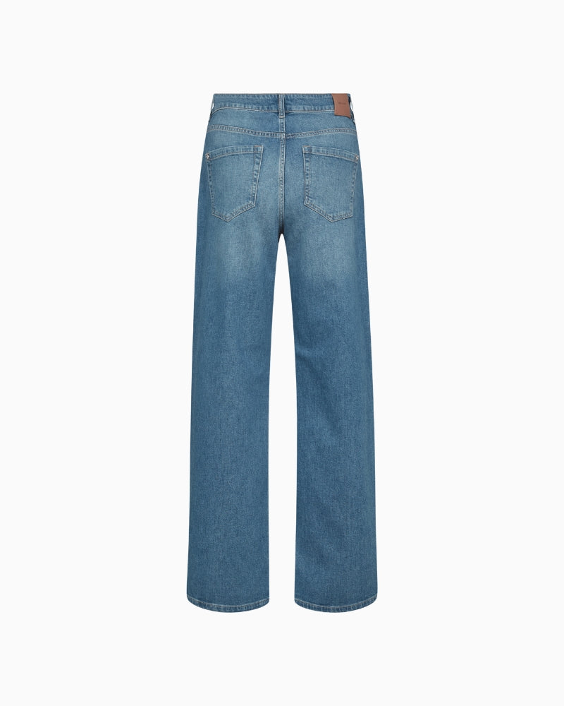 Mos Mosh Dara Zack Jeans blue denim back view