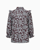 Mos Mosh Debby Visi Flip Shirt in Port back view