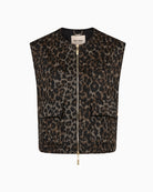Mos Mosh Elise Leo Vest in Leopard front view