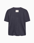 Mos Mosh Elli Balloon Tee in Navy back view