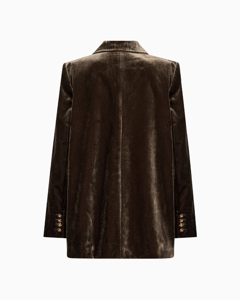 Mos Mosh Emery Vera Blazer in brown back view