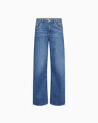 Mos Mosh flared stretch denim jeans, flat lay front view – Áines Boutique