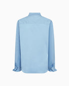 Mos Mosh Hassie Pleat Shirt in Blue back view