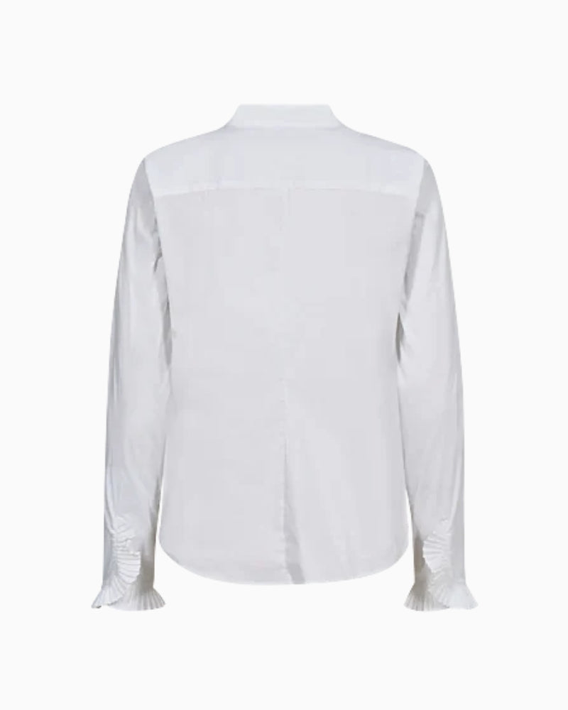Mos Mosh Hassie Pleat Shirt in White back view