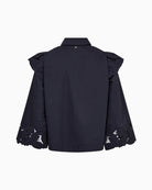 Mos Mosh Heliam Broange Shirt in Navy back view