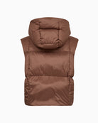 Mos Mosh Kiara Tally Down Vest in Brown back view
