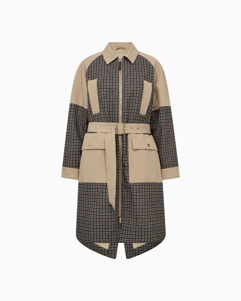 Mos Mosh Lilly Check Jacket in Check front view