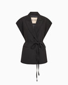Mos Mosh Lucine Miley Vest in Black front view