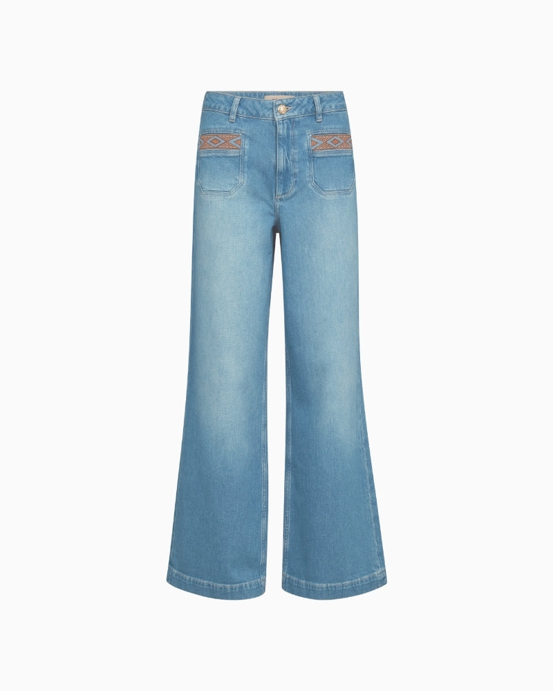 Mos Mosh MMColette Sernora Jeans blue front view