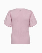 Mos Mosh MMJada V-SS Puff Tee in fragrant lilac back view