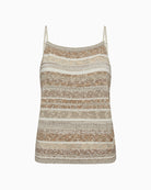 Mos Mosh MMKya Edele knit top ecru front view