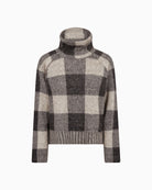 Mos Mosh MMMaija Check Knit in Black front view